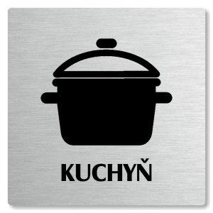 Kuchyň, 80x80mm, stříbrná, Nevada